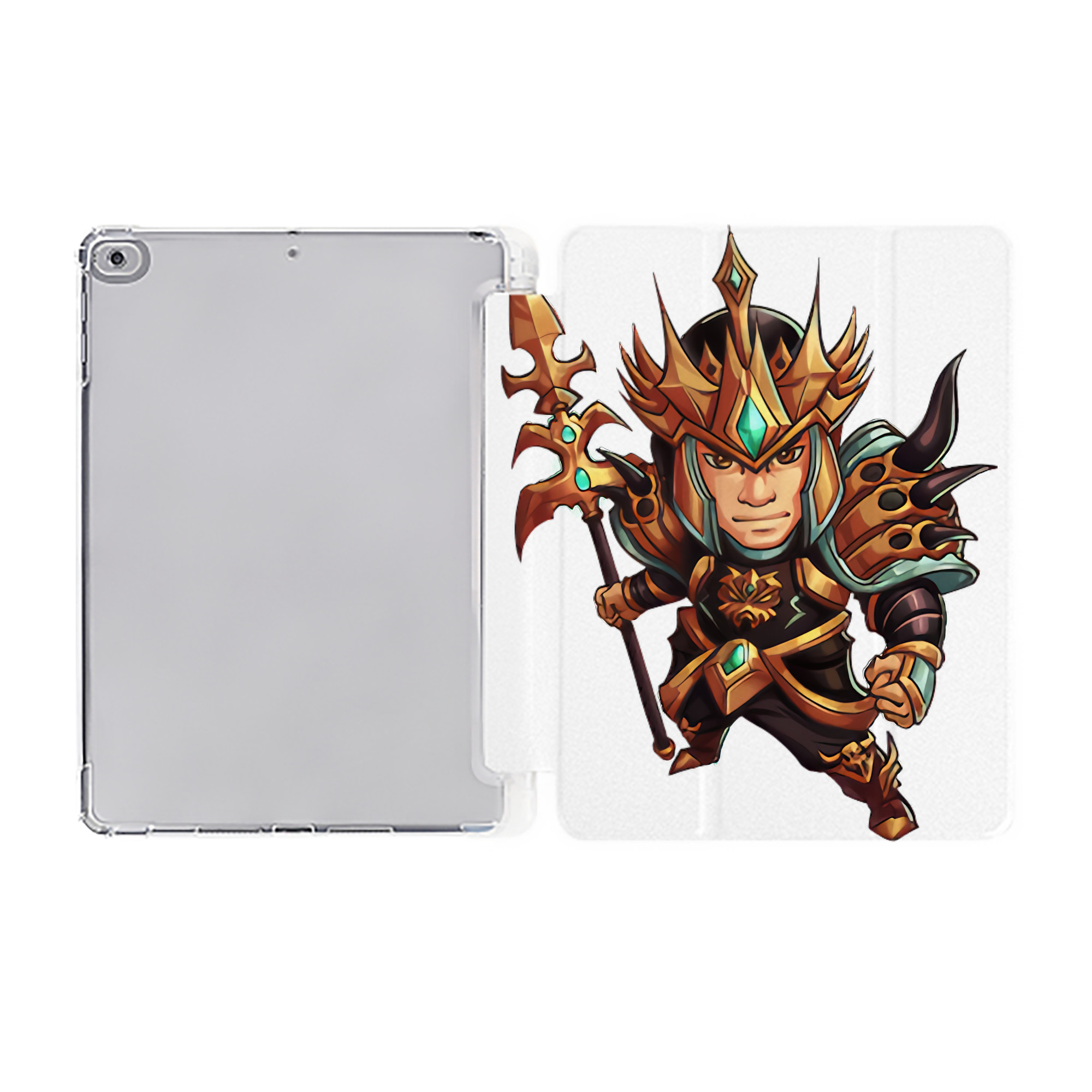 （画像用） リーグ・オブ・レジェンド League of Legends LOL IPad ケース ペン収納付き 三つ折りスタンド PUレザー×シリコン 対応機種9.5/10.5/10.9インチ